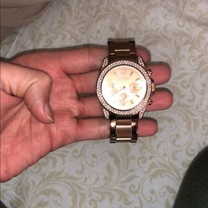 Rose gold express watch